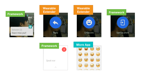 하나의 앱처럼 느껴지는 화면이지만 각각 다른 곳에 코드가 쓰여있습니다.